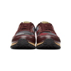 Valentino Burgundy and Grey Valentino Garavani Rockrunner Sneakers