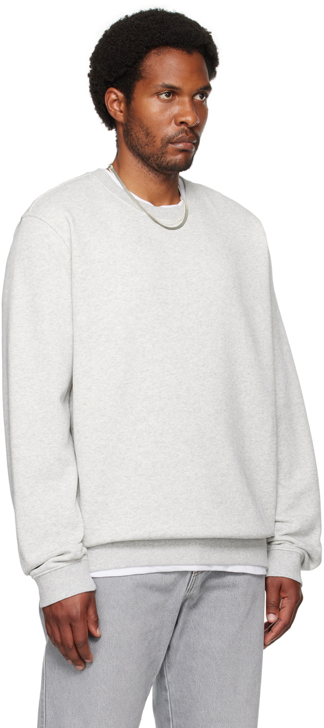 SKIMS Gray Fleece Lounge Crewneck Sweatshirt