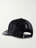 NAHMIAS - Youth Enrichment Embroidered Distressed Cotton and Mesh Trucker Cap