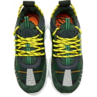 Versace Green and Yellow Plaid Chain Sneakers