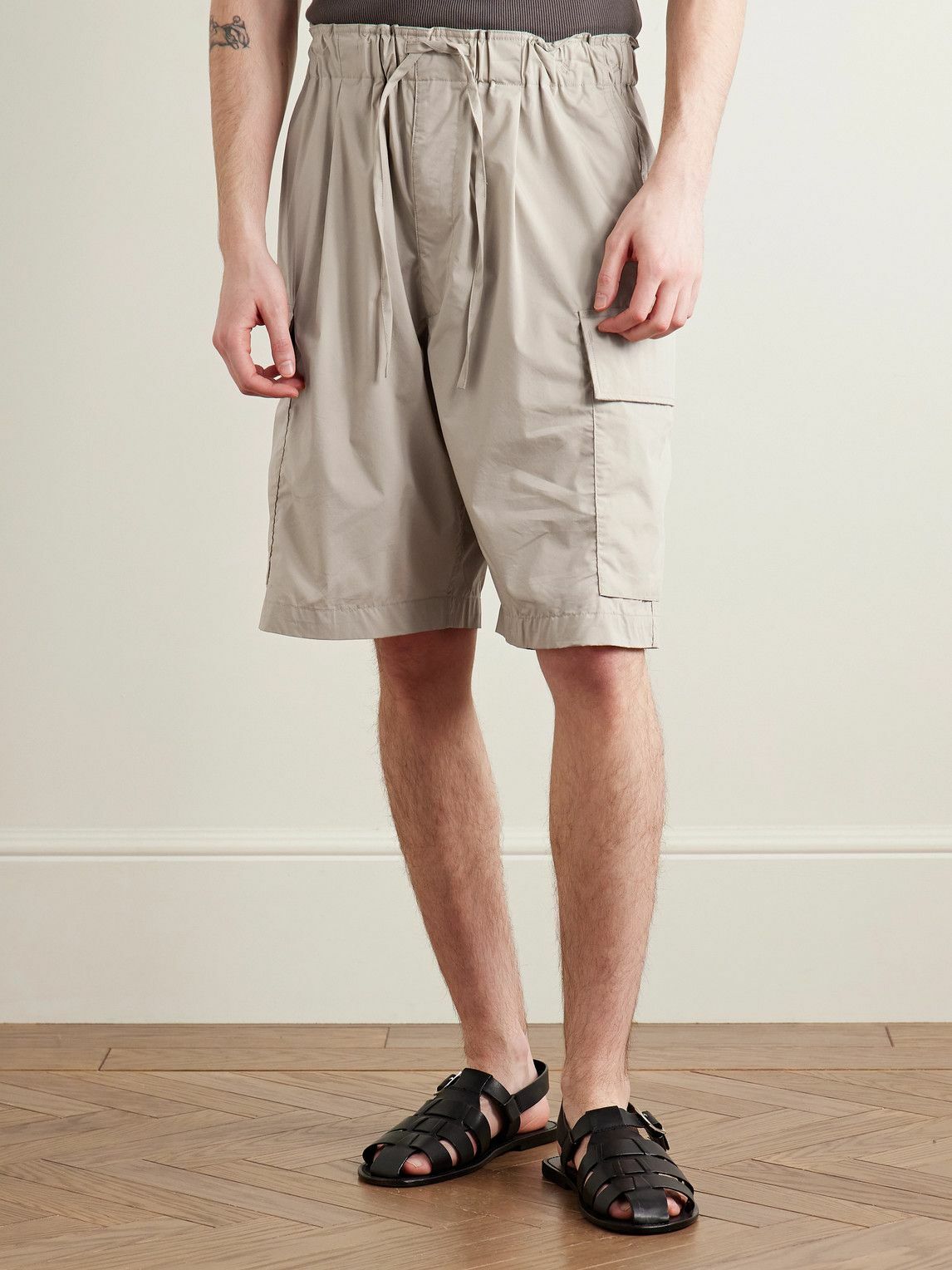 Kaptain Sunshine - Straight-Leg Cotton-Blend Shell Drawstring