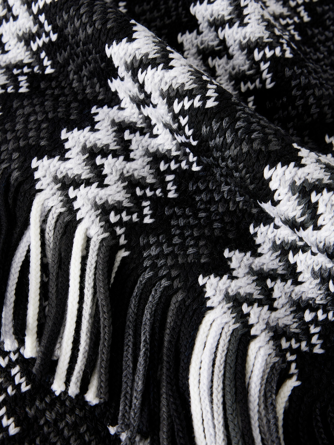 Missoni - Fringed Striped Wool Scarf - Black