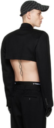 VTMNTS Black Cropped Blazer