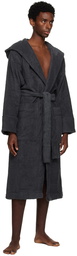 Tekla Gray Hooded Bathrobe