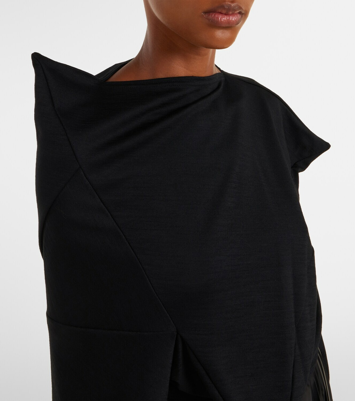 Junya Watanabe Wool-blend crop top