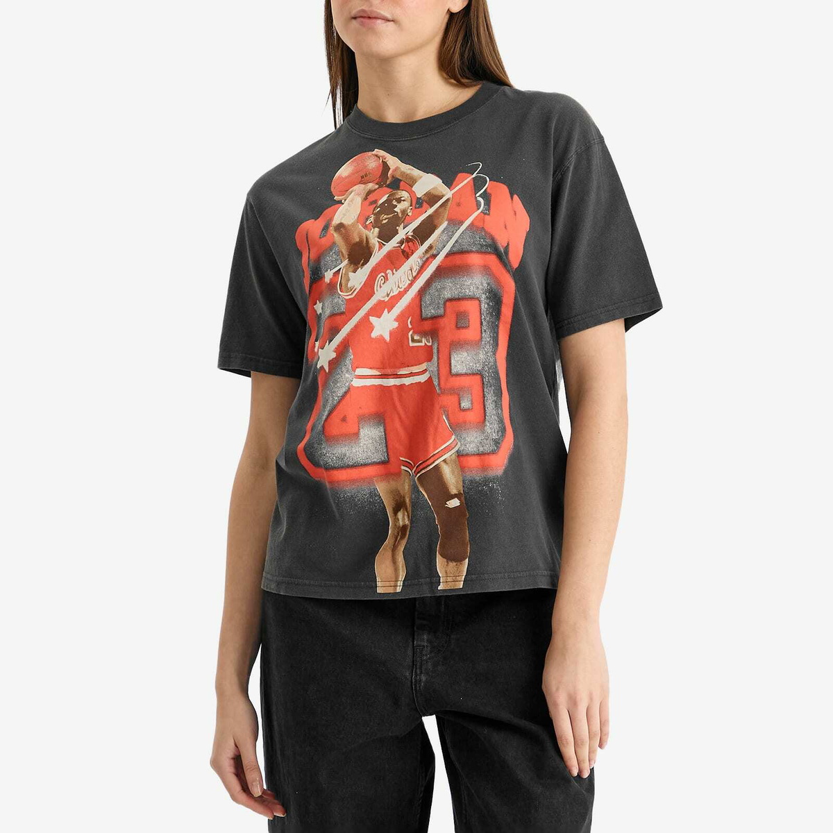Air Jordan Women's W Graphic T-Shirt in Off Noir