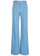 Veronica Beard Crosbie Wide-leg Jeans Light Blue