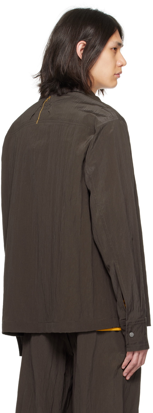 AIREI Brown Crinkle Jacket