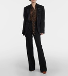 Nili Lotan Carina snake-effect printed silk blouse