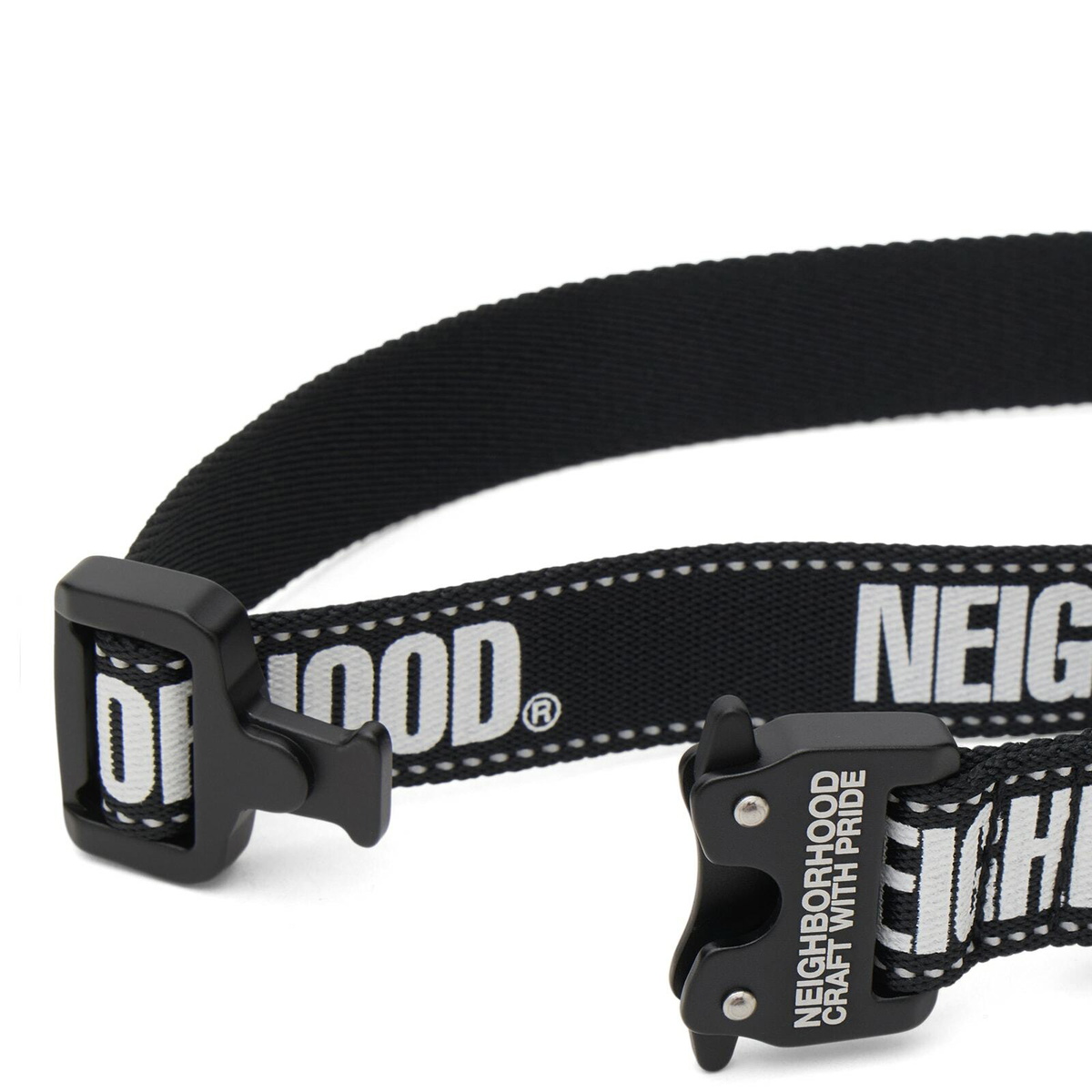 Neighborhood Men's Wide Dog Collar in Black 