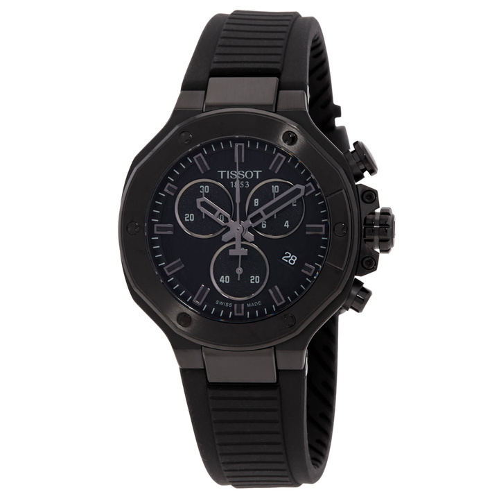 Photo: Tissot T-Race Chronograph Quartz Black Dial Watch T1418173705100
