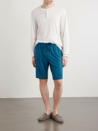 Derek Rose - Basel 24 Stretch-Jersey Drawstring Shorts - Blue