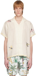 HARAGO Off-White Gond Bird Shirt