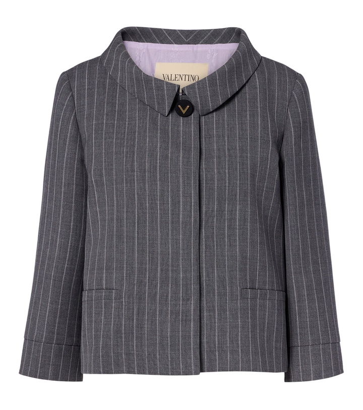 Photo: Valentino Pinstripe virgin wool jacket