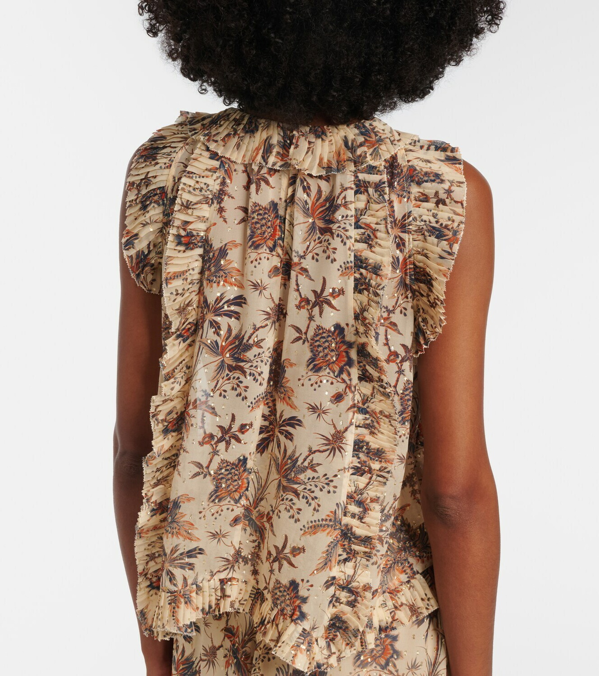 Ulla Johnson Sabra printed silk-blend chiffon top