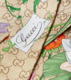 Gucci GG floral silk jacquard scarf