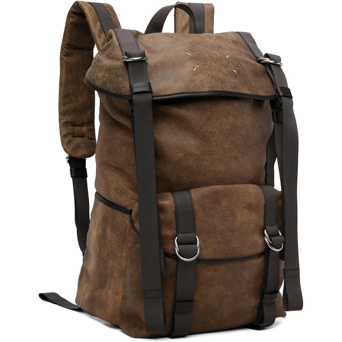 Maison Margiela Brown High Tech Medium Backpack