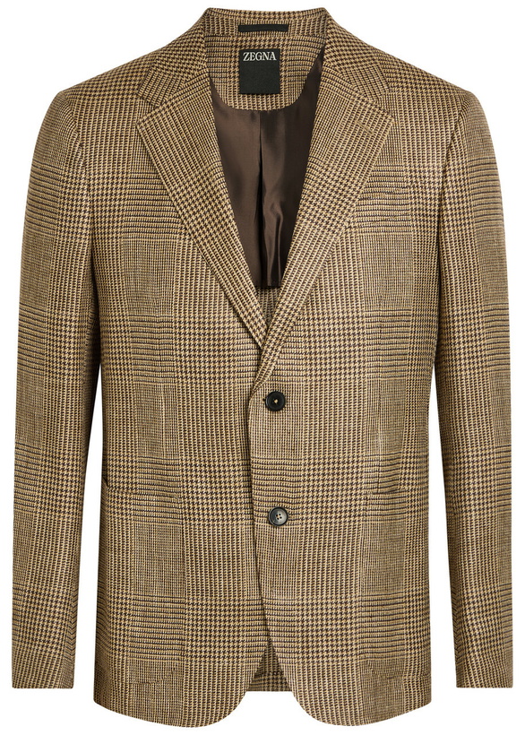 Photo: Zegna Houndstooth Woven Blazer Multicoloured 1