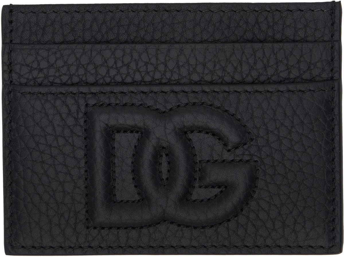 Dolce&Gabbana Black 'DG' Logo Card Holder