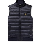 BELSTAFF - Circuit Logo-Appliquéd Quilted Shell Down Gilet - Blue