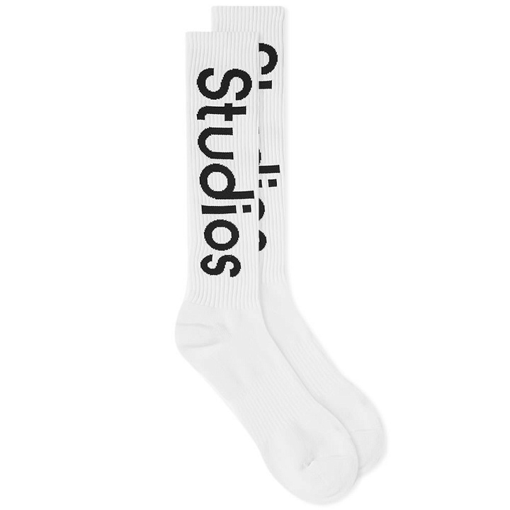 Photo: Acne Studios Long Rib Logo Sock