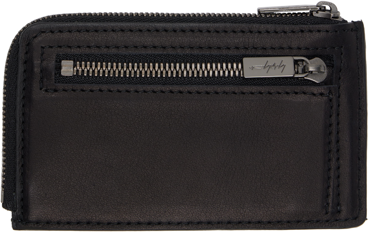 YOHJI YAMAMOTO Black Mini Card Wallet