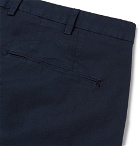 Boglioli - Navy Slim-Fit Cotton-Blend Poplin Trousers - Navy