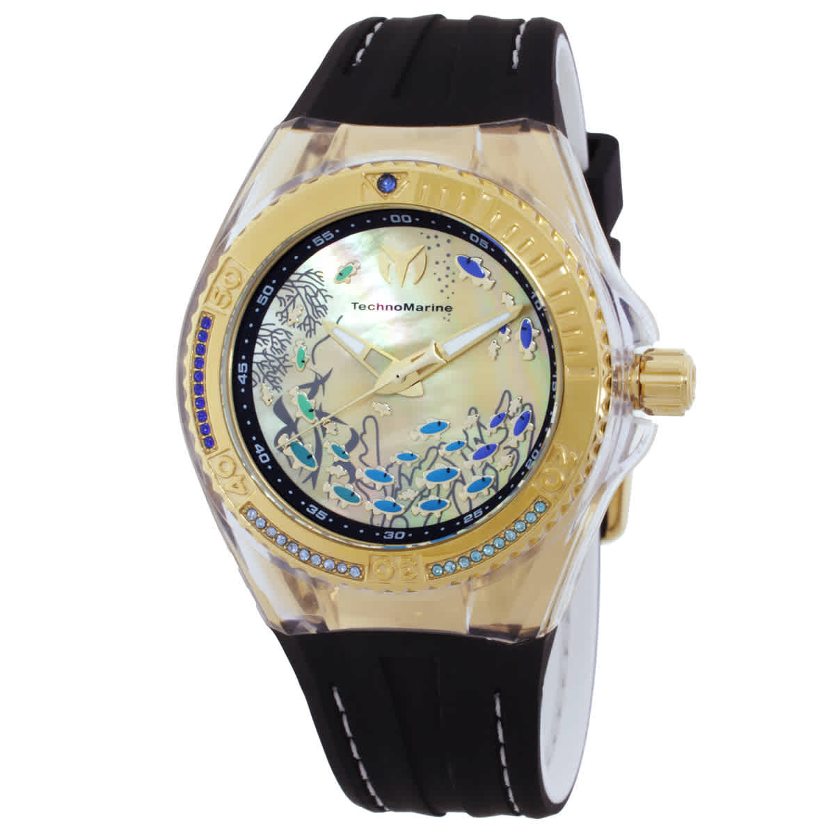 TechnoMarine Cruise Quartz Gold Dial Ladies Watch TM-125010