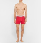 Calvin Klein Underwear - Three-Pack Stretch-Cotton Boxer Briefs - Red