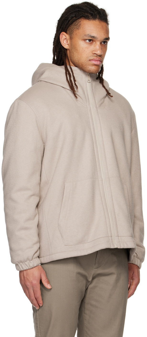 Vince Beige Hooded Jacket