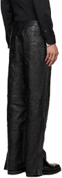 Han Kjobenhavn Black Embossed Leather Pants