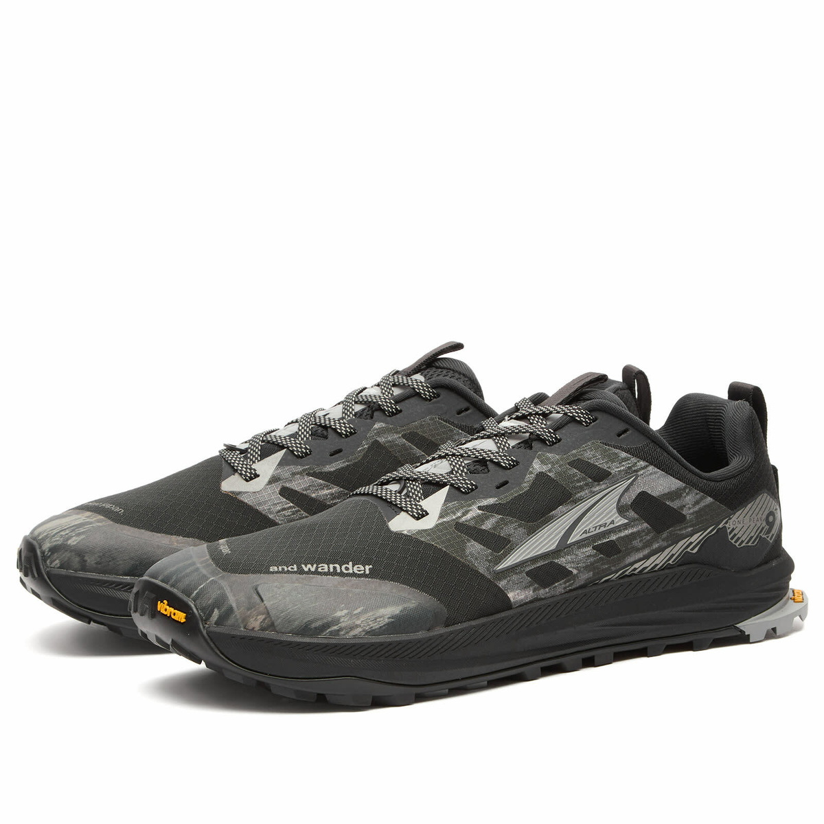 and wander Men's x Altra Lone Peak 9+ Sneakers in Dark Green