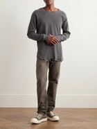 John Elliott - Straight-Leg Distressed Paint-Splattered Cotton-Canvas Trousers - Brown