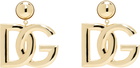 Dolce&Gabbana Gold 'DG' Logo Clip-On Earrings