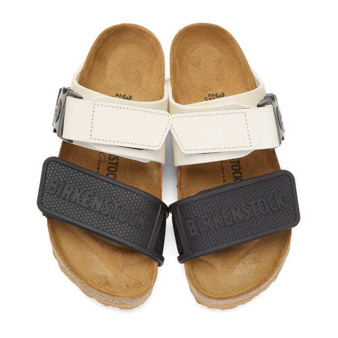 Rick Owens White and Black Birkenstock Edition Rotterdam Combo