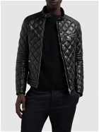 MONCLER - Zancara Quilted Leather Moto Jacket