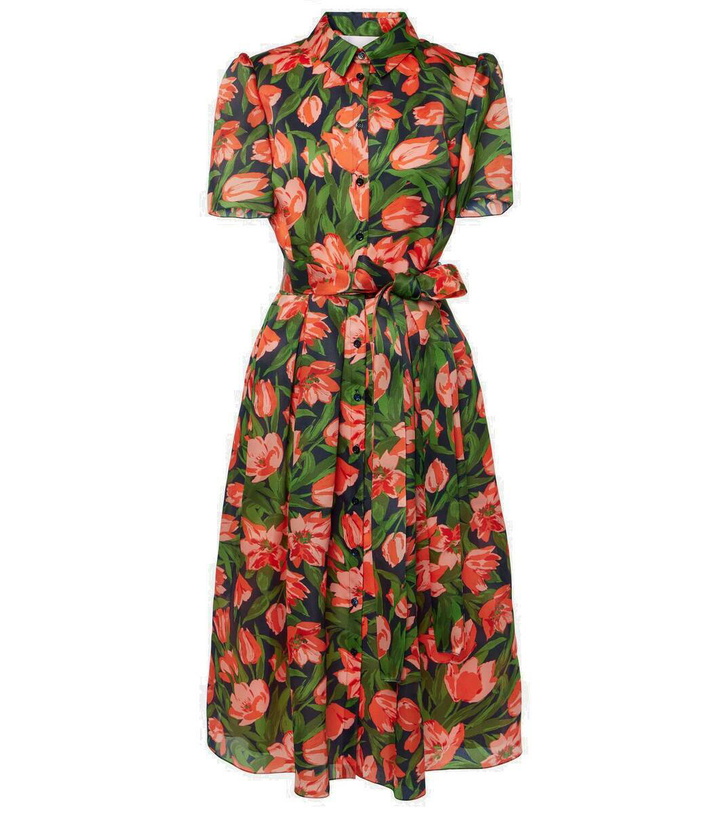 Photo: Carolina Herrera Floral silk shirt dress