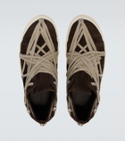 Rick Owens Megalace suede sneakers