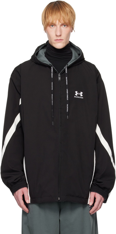 Photo: Balenciaga Black Under Armour Edition Reversible Track Jacket