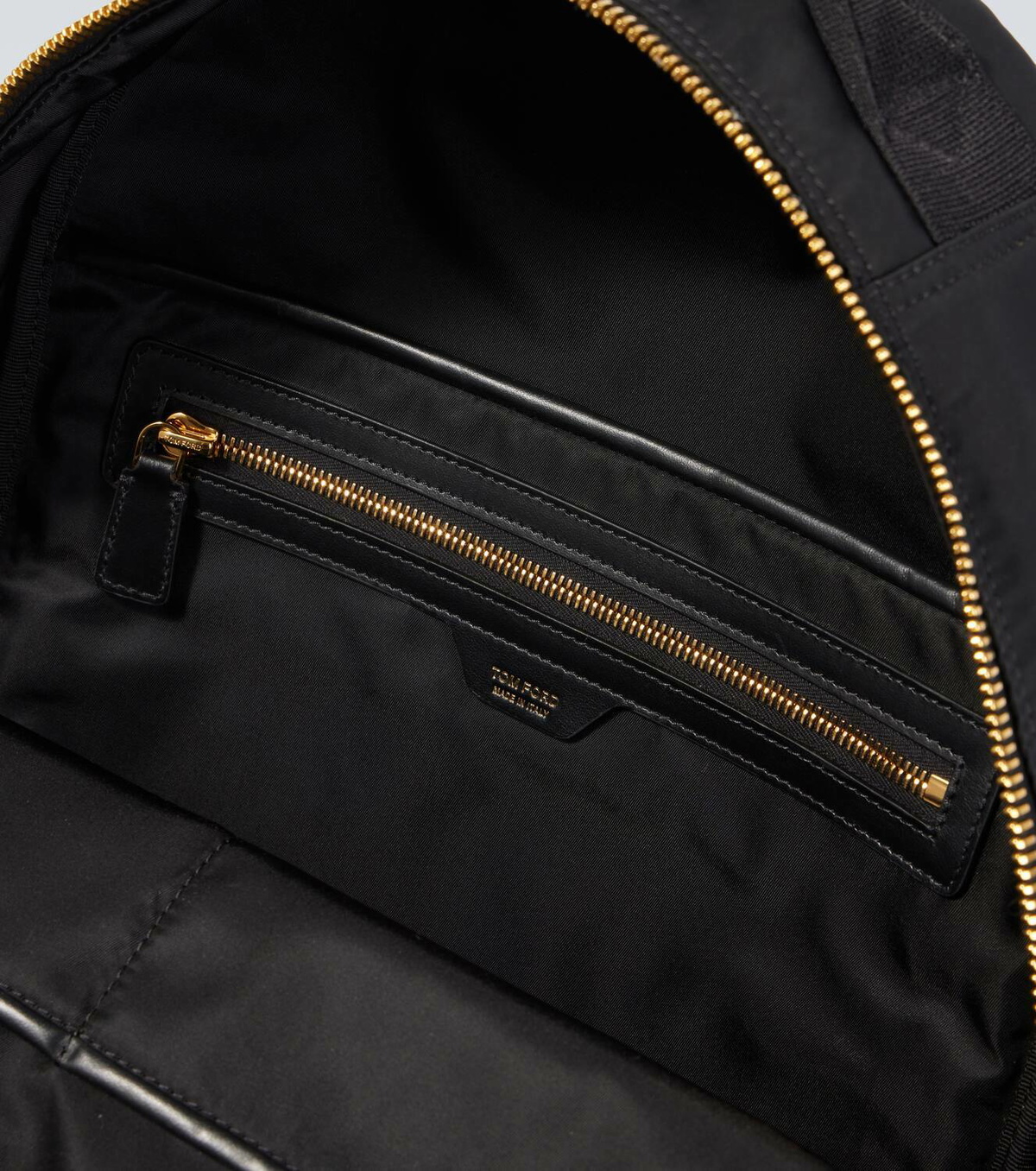 Tom Ford Leather-trimmed backpack