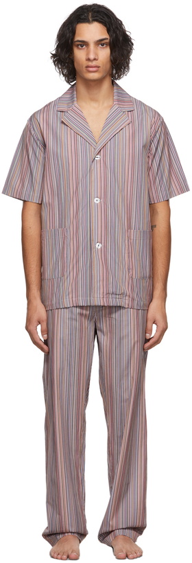 Photo: Paul Smith Multicolor Signature Striped Pyjama Set