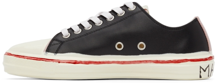 正美品MARNI スニーカー FABRIC WHITE BLACK MARNI マルニ 靴 スニーカー レディース37 ブラック ホワイト