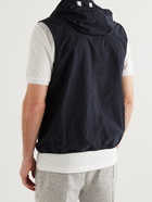 Brunello Cucinelli - Nylon Hooded Gilet - Blue