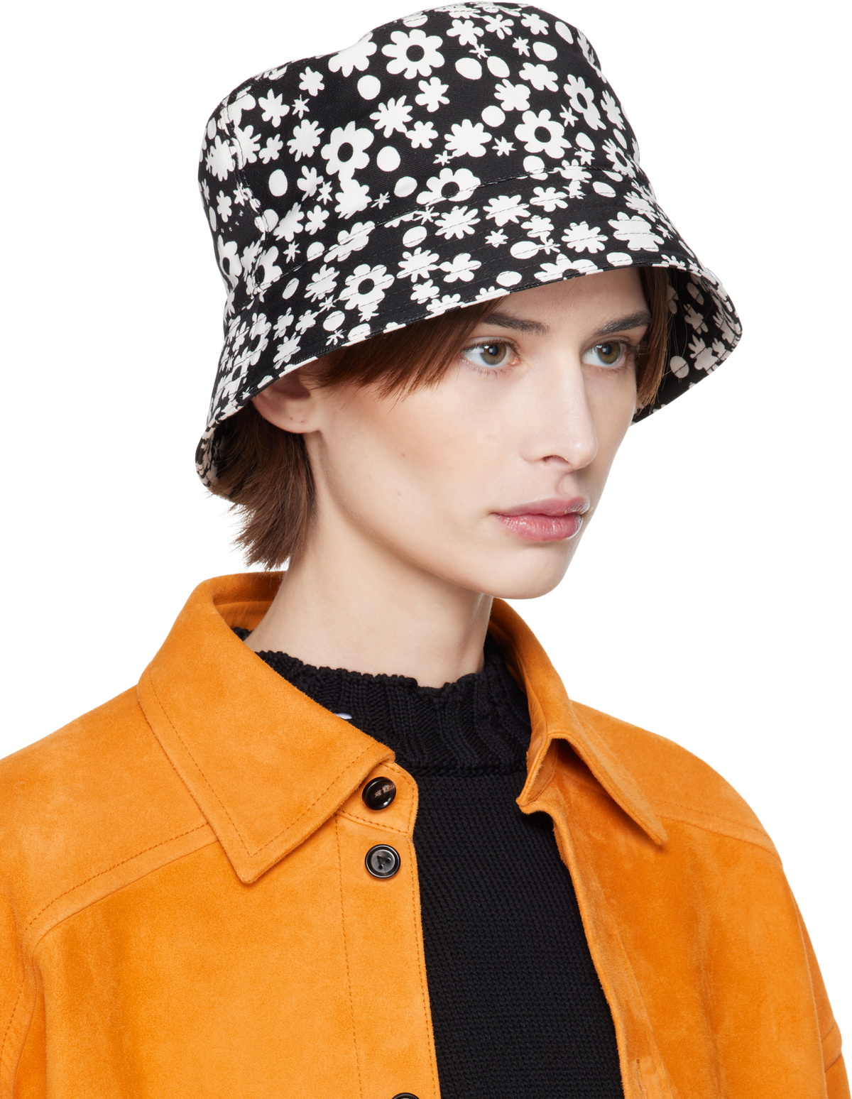 Marni Black & White Pop Fields Bucket Hat