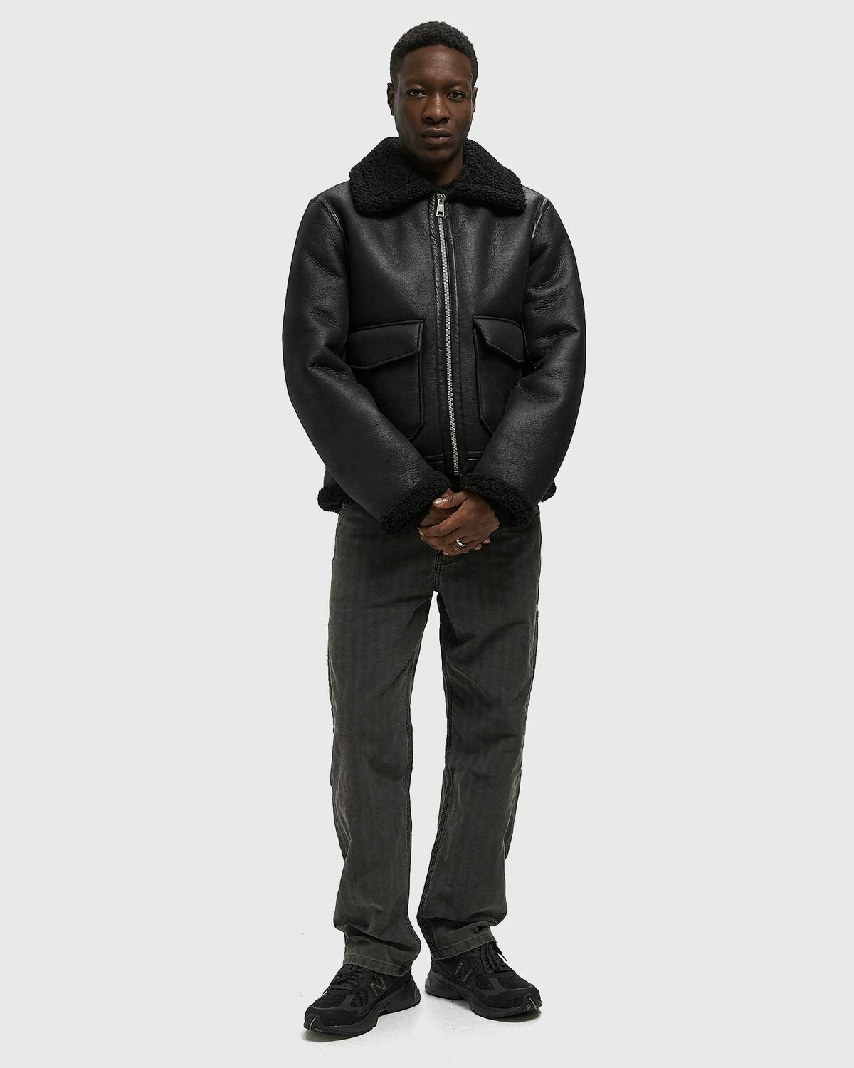 A.P.C. TOMMY JACKET Black Mens Bomber Jacket