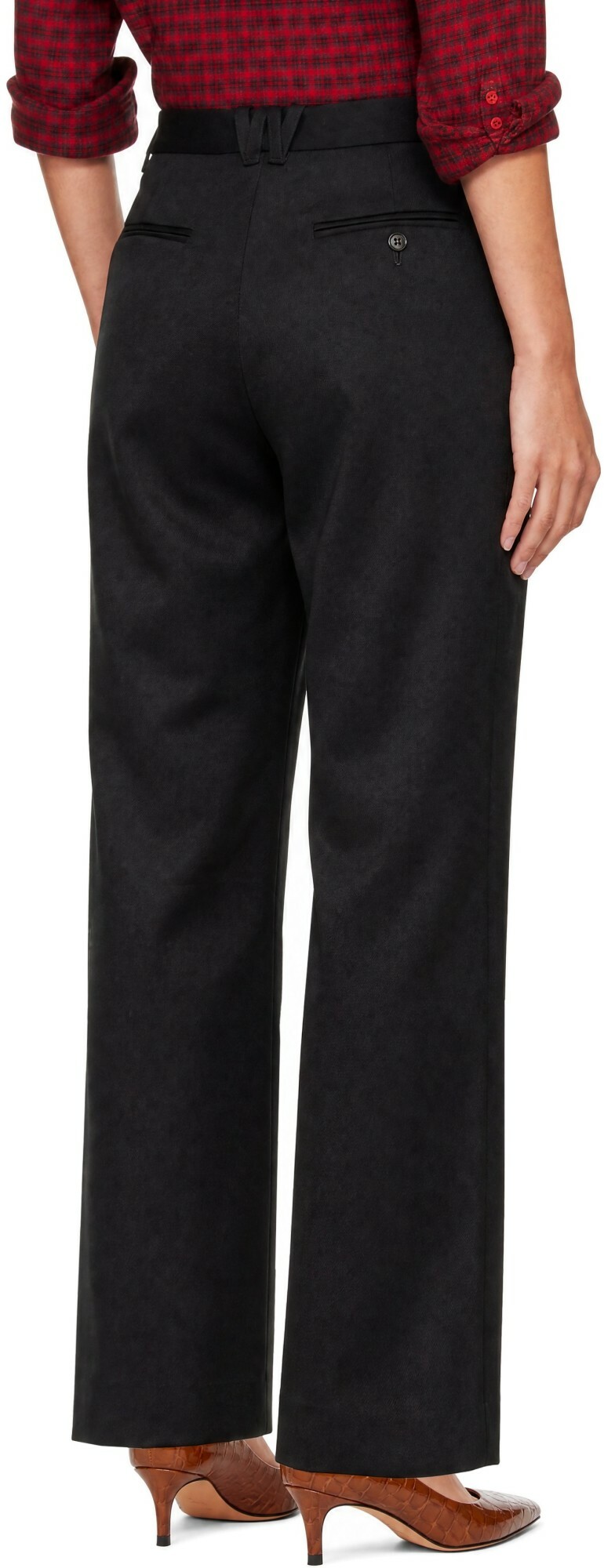 WILLY CHAVARRIA Black Pleated Trousers