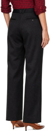 WILLY CHAVARRIA Black Pleated Trousers
