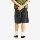 Stan Ray Men's Wide 5 Denim Shorts in Washed Black