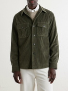 Canali - Cotton-Corduroy Overshirt - Green