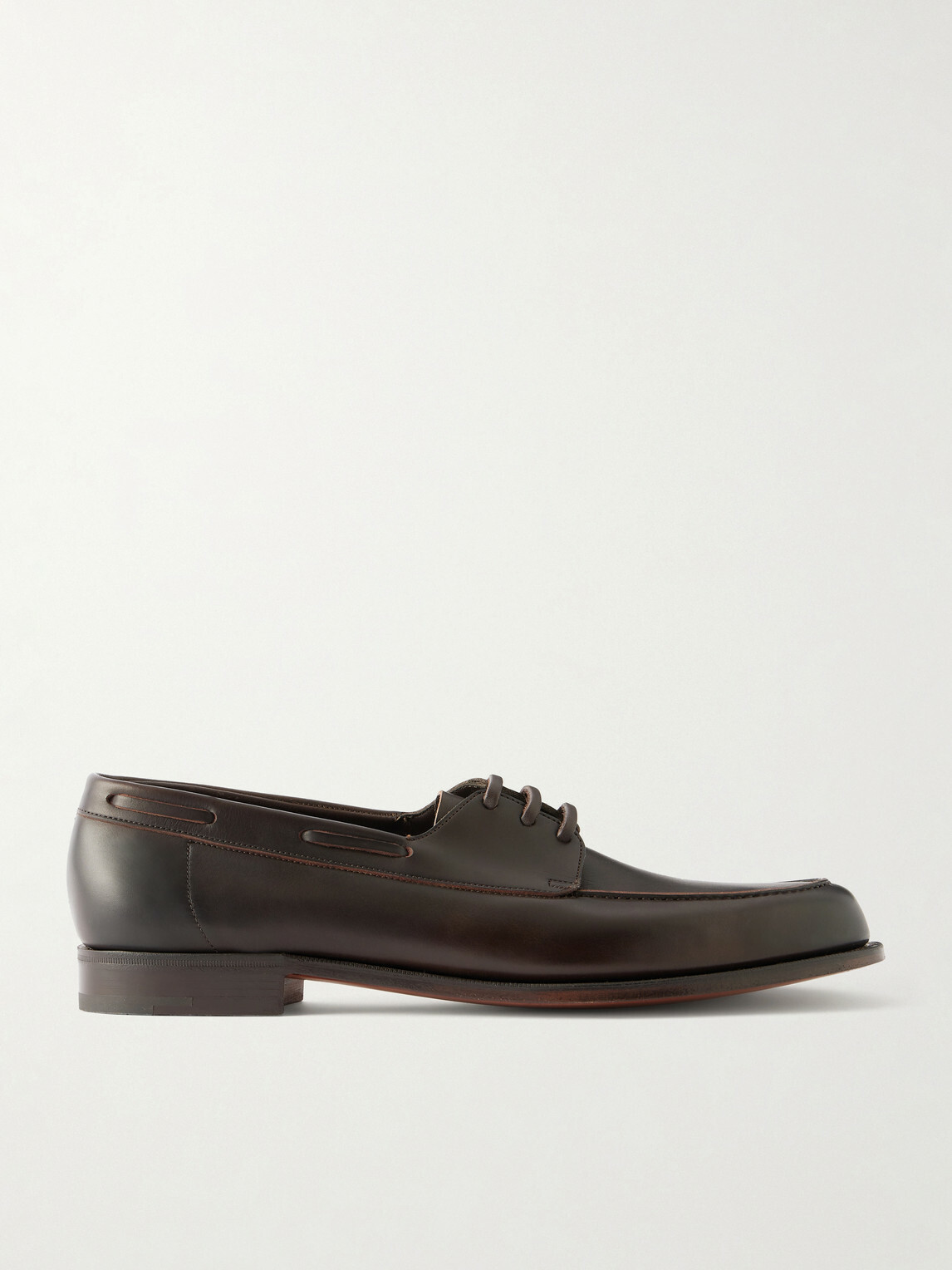 Edward Green - Saltash Leather Boat Shoes - Black